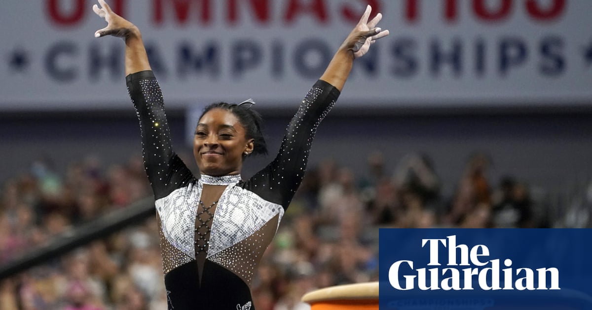 Simone Biles dazzles to claim seventh US gymnastics title with stunning ease