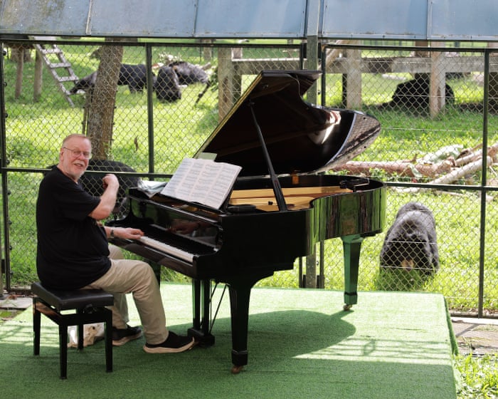 Rick Wakeman performs piano concert to 150 rescued moon bears in Vietnam