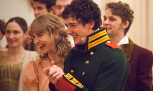 War and Peace: Natasha Rostov (Lily James) and Boris (Aneurin Barnard).