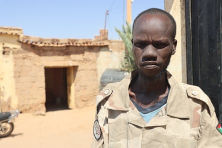 Ateir Lonjar, 25, from Abyei in South Sudan in his RSF uniform