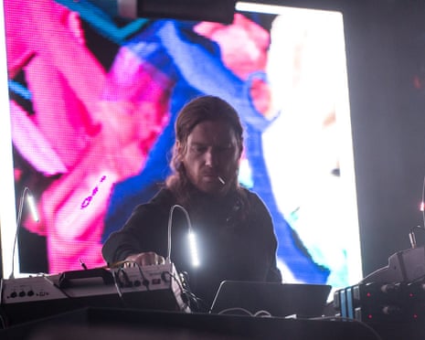 Aphex Twin performing at London’s Field Day Festival, 3 June 2017.