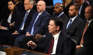 James Comey at the hearing.