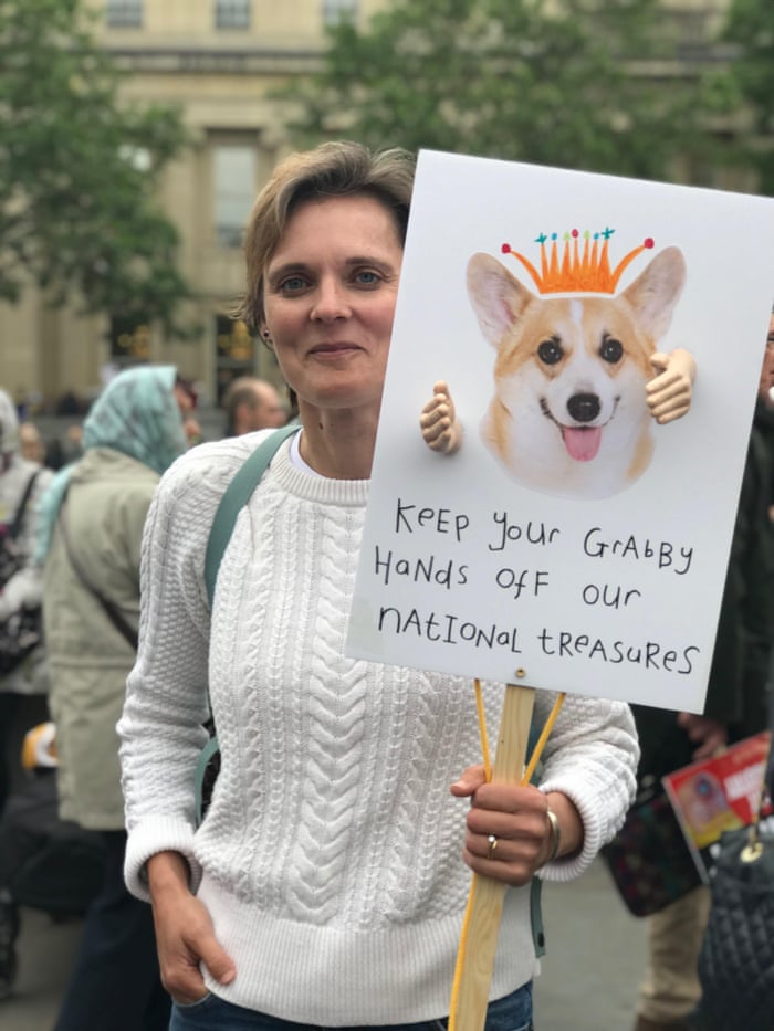 Katie Greene, a 45-year-old teacher at an anti-Trump protest.