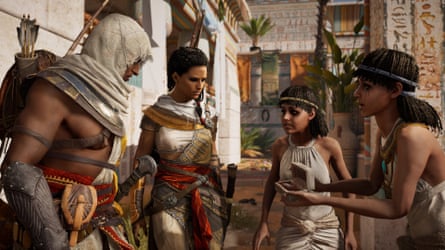 A scene from 2017’s Assassin’s Creed Origins, set in ancient Egypt.