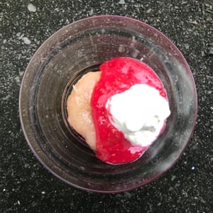 Diana Henry makes the syrup with dry white wine.