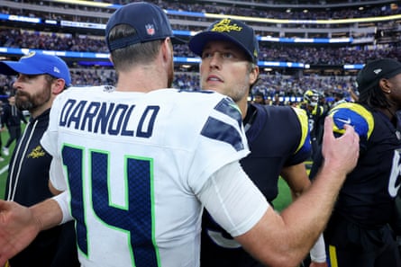Sam Darnold and Matthew Stafford meet again on Sunday.