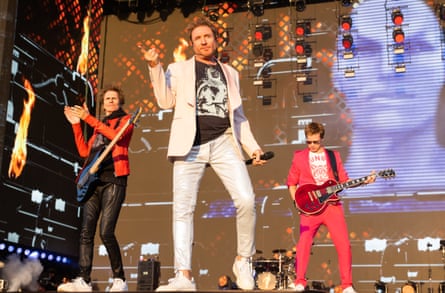 Duran Duran performing in Hyde Park, London, in July 2022.