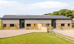 Exterior shot of five-bed barn conversion