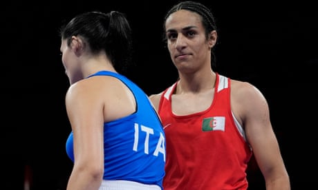 Angela Carini abandons Olympic fight after 46 seconds against Imane Khelif | Paris Olympic Games 2024 | The Guardian