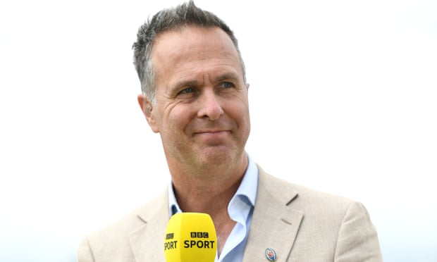 Michael Vaughan works for the BBC during the third Test at Headingley, ‘the scene of one of the most devastating racism scandals to rock the sport,’ read the extraordinary email.