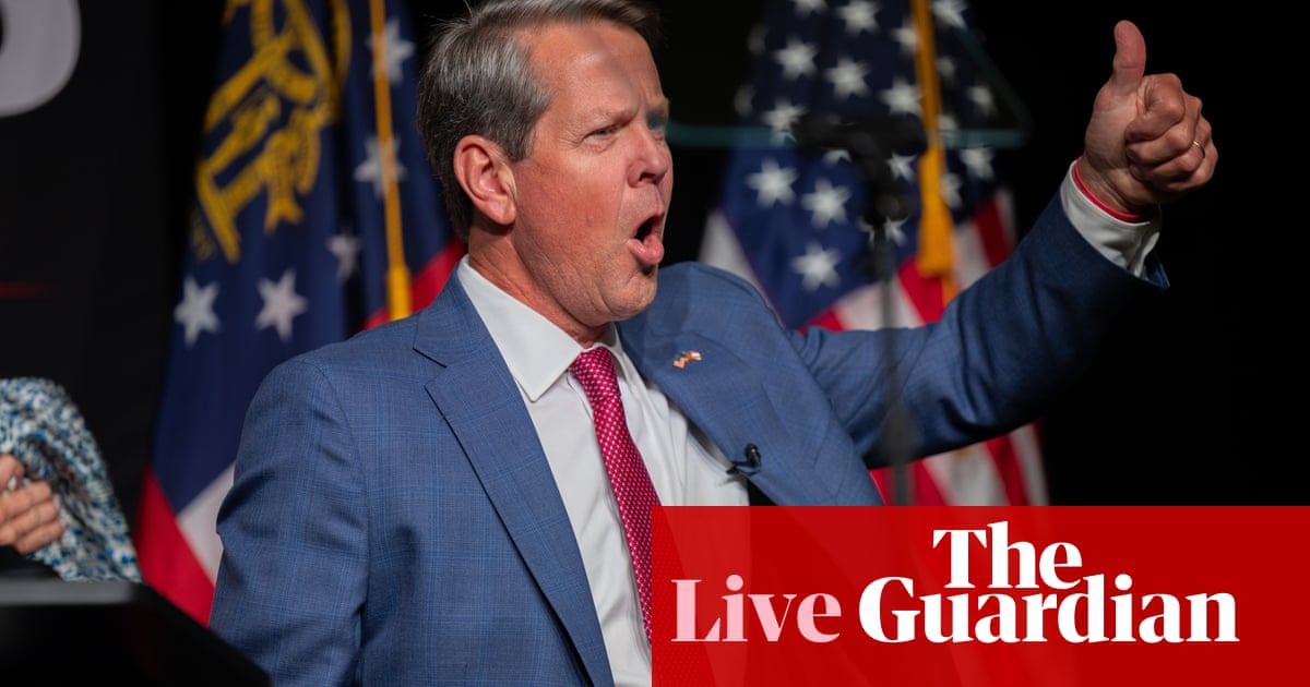 Georgia primaries deliver blow to Trump’s grip on Republican party – live