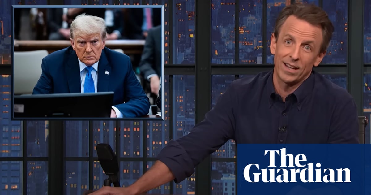 Seth Meyers on Trump testifying: ‘Like trying to give medicine to a cat’