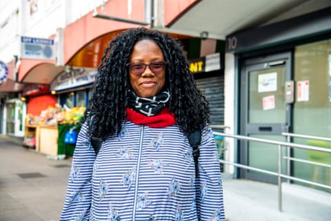 Tasha Nelson outside a shop