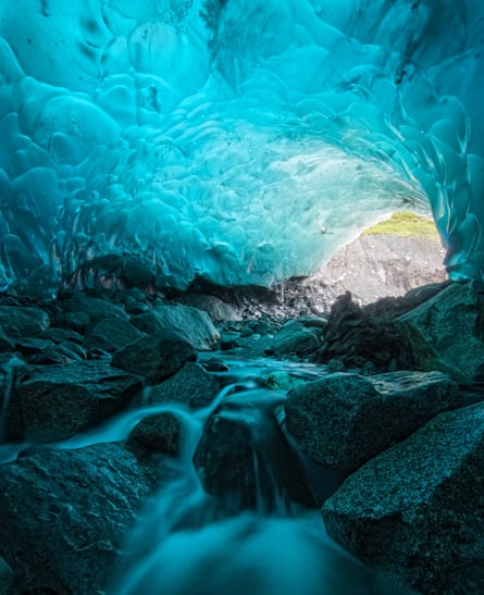 Mendenhall ice cave.