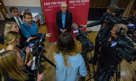 Jeremy Corbyn meets the media