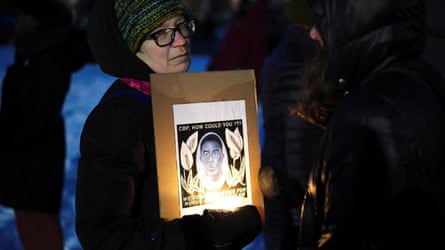 A man holding a tribute picture, pinch nan worlds “CBP, really could you?”
