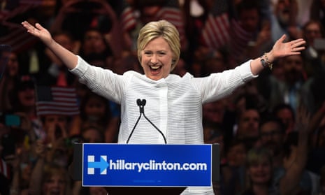 Hillary Clinton accepts the nomination as the Democratic presidential candidate in June