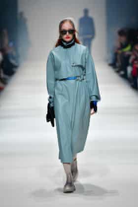 Jelly shoes were on display during Neonyt’s show at Berlin fashion week in January 2020.