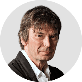 Ian Rankin. Circular panelist byline.