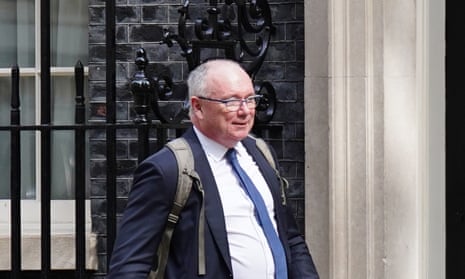 David Postings, chief executive, UK Finance, departs Downing Street in London, after meeting with Chancellor Jeremy Hunt.