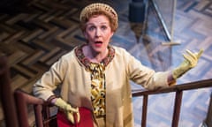 Patricia Hodge as Aunt Augusta in the Minerva theatre’s 2016 adaptation of Travels With My Aunt.