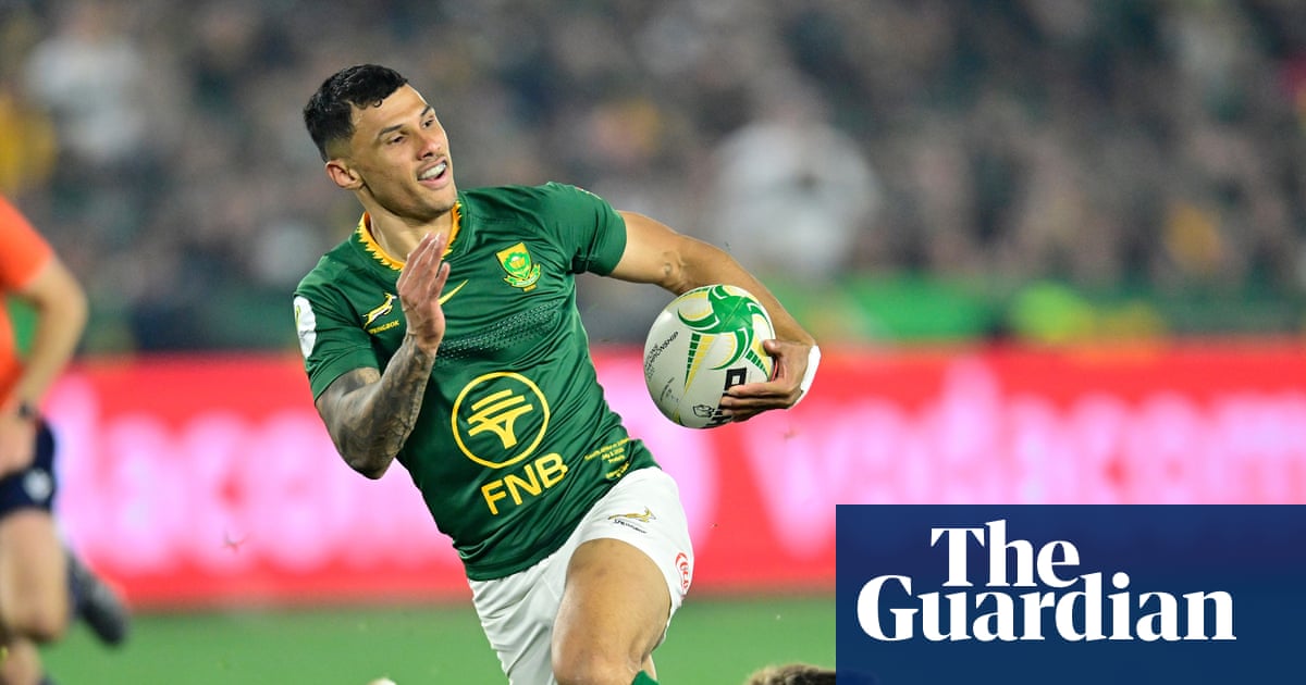 South Africa and Scotland players contest the Nations Championship match in Pretoria