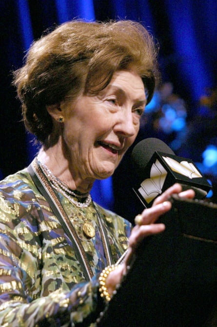 Shirley Hazzard speaking at the National Book awards in 2003