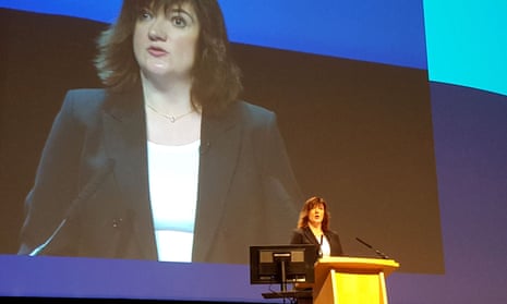 Nicky Morgan addresses the National Association of Head Teachers (NAHT) annual conference in Birmingham