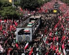 Middle East crisis live: Funeral procession for supreme leader Ali Khamenei begins in Iran