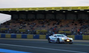 Dusk falls and the lap tmes go down as well as the air temperature drops, powering this Aston Martin into the night.