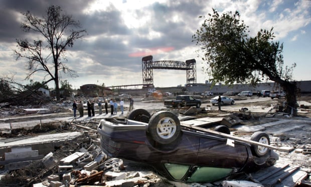 New Orlean’s hurricane-ravaged Lower 9th Ward in October 2005, after Hurricane Katrina.