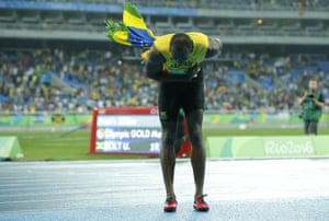 Bolt takes a bow.