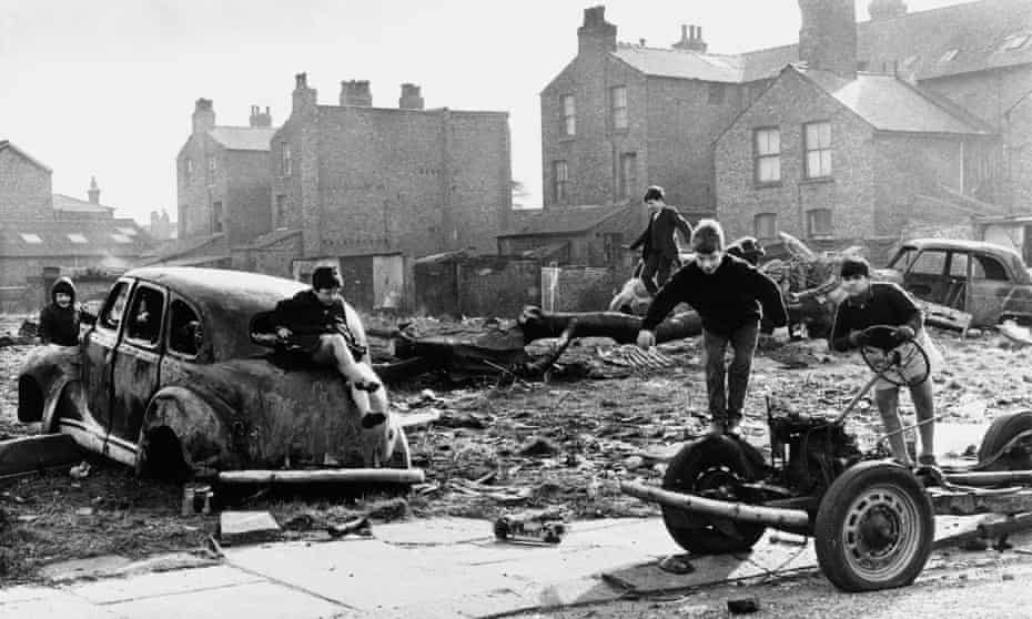 No limits … Manchester kids in 1968, in a shot by Shirley Baker that features in the Wellcome’s Play Well exhibition.