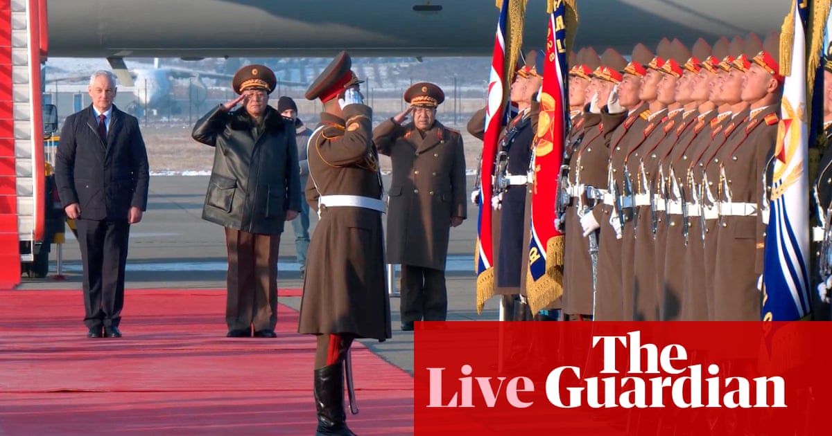 Russia-Ukraine war live: Russian defence minister says ties with North Korea 'expanding in all areas' during visit