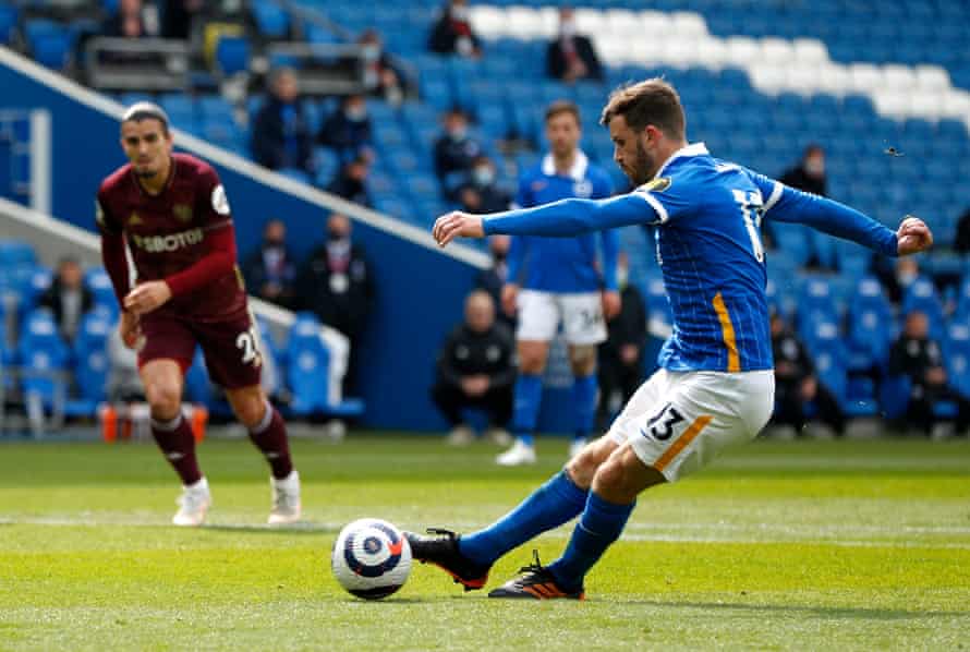 Pascal Gross scores from the spot.