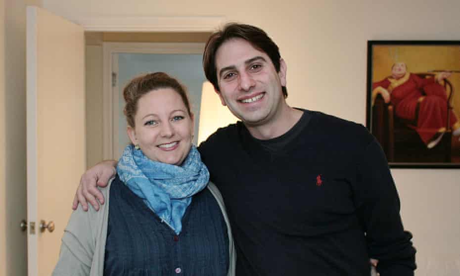 Rebecca Steinfeld and Charles Keidan, arm in arm and smiling
