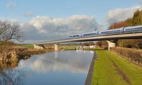An image issued by HS2 of the Birmingham and Fazeley viaduct, part of the proposed route for the scheme.