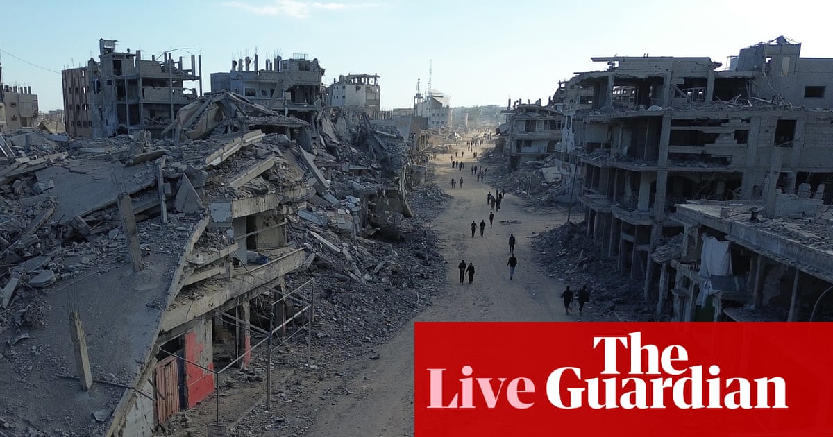 Netanyahu says bodies of hostages received as Trump reportedly says fighting could resume if Hamas fails to uphold agreement – as it happened