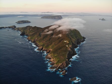 Maatsuyker Island as seen from the sky