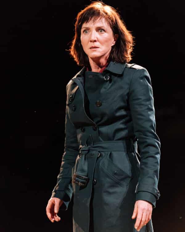 Michelle Fairley (Cassius) - Julius Caesar at the Bridge Theatre