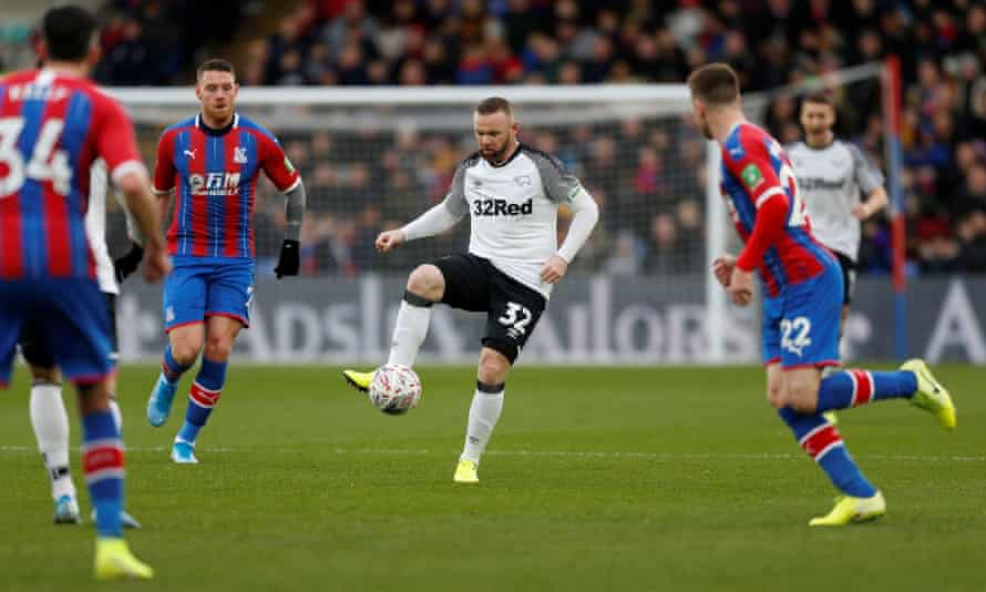 Wayne Rooney made his second appearance for Derby County.