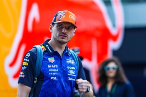 Max Verstappen in the paddock at the Hungaroring