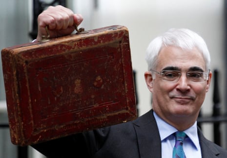 Alistair Darling on the day of the March 2010 budget