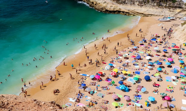A beach in Benagil, Portugal