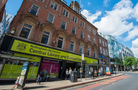 Central Library on Angel Row Nottingham City Centre