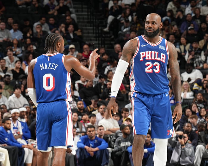 LeBron James shines in pre-season debut for revamped Philadelphia 76ers