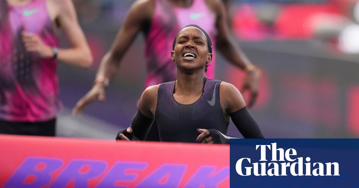 Faith not enough as Kipyegon misses four-minute mile barrier by six seconds