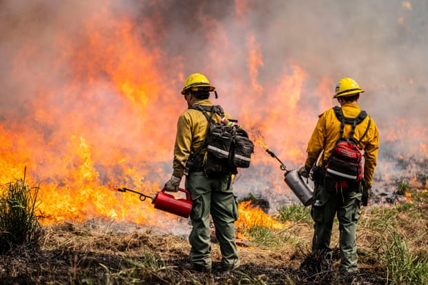 Volunteer firefighters in Washington state.