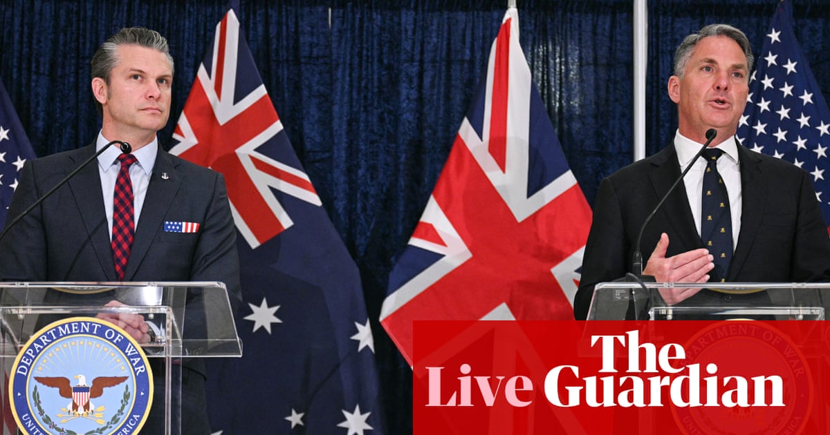 Australia news live: Marles praises ‘very significant’ Aukus meeting in Washington; Treasury optimistic on business forecast