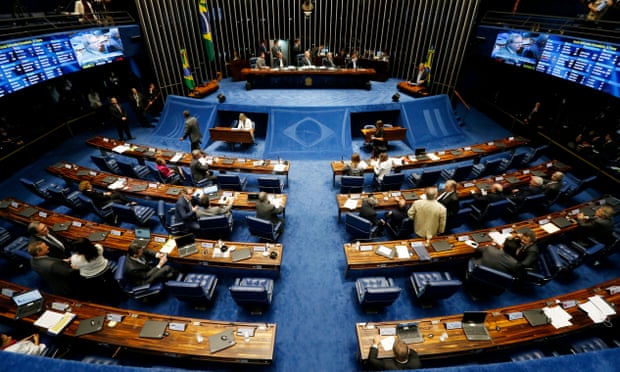 Lawmakers gathered for the special session on 11 May to vote on whether to accept impeachment charges.